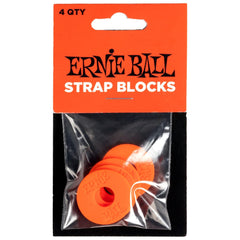 Ernie Ball Strap Blocks - Red - 4 Pack