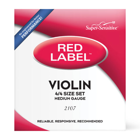 Red Label Violin String Set 4/4 Medium