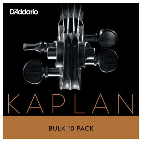 D'Addario Kaplan Amo Violin Single D String, 3/4 Scale Medium, Bulk 10-Pack