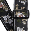 Ernie Ball Classic Jacquard Guitar Strap/Bass Strap - White Blossom