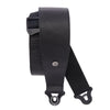 D'Addario Comfort Leather Auto Lock Guitar Strap, Black