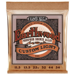 Ernie Ball Custom Light Earthwood Phosphor Bronze Acoustic Guitar Strings 11.5-54 Gauge