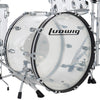 Ludwig Vistalite Pro Beat 3-piece Acoustic Drum Set Shell Pack Clear