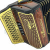 Alacran Accordion 34 Button 12 Bass 5 Switches FBE Brown Wood Stain