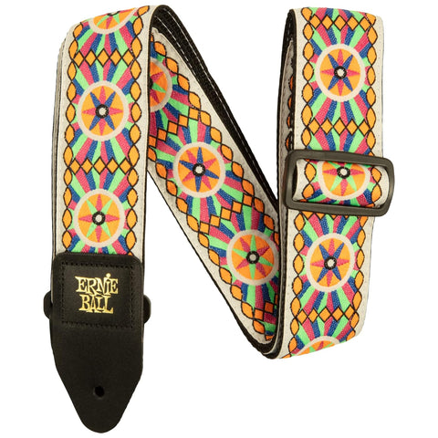 Ernie Ball Classic Jacquard Guitar Strap/Bass Strap - Candy Sun