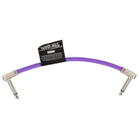 Ernie Ball Flex Patch Cable 6in - Purple - Single