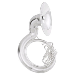 King 2350WSB BBb Sousaphone with ABS Case Satin Silver Plated