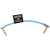 Ernie Ball Flex Patch Cable 6in - Blue - Single