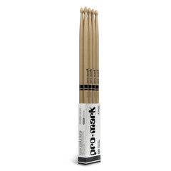 ProMark Classic Forward 5A Hickory Drumstickss, Oval Wood Tip, 4-Pack