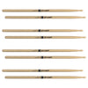 ProMark Classic Forward 7A Hickory Drumsticks, Oval Wood Tip, 4-Pack