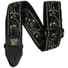 Ernie Ball Classic Jacquard Guitar Strap/Bass Strap - Black Pleasant Pheasant