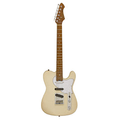 Aria Nashville Electric Guitar Marble White