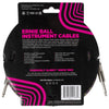 Ernie Ball Braided Instrument Cable Straight/Straight 18ft - Purple Python