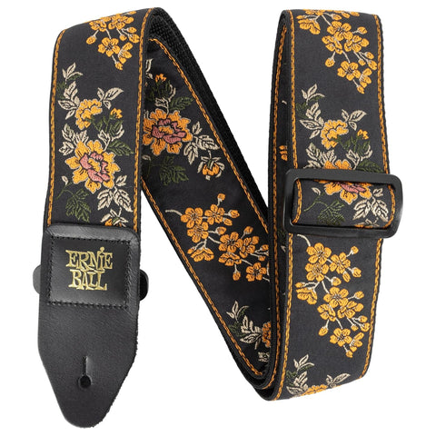 Ernie Ball Classic Jacquard Guitar Strap/Bass Strap - Tangerine Blossom