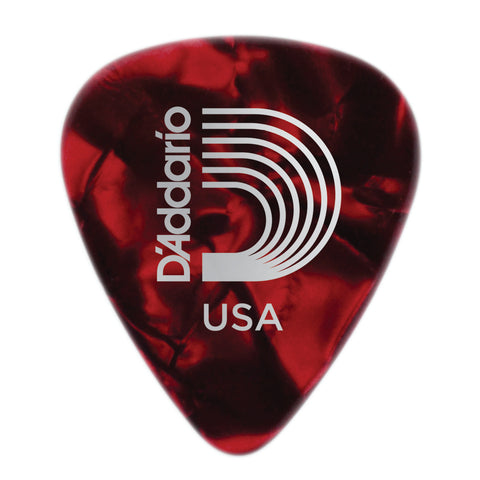 Planet Waves Red Pearl Celluloid Guitar Picks, 10 pack, Light