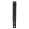 D'Addario Slim Garment Leather Guitar Strap, Black