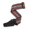 D'Addario Woven Banjo Strap, Hootenanny - Red and Silver