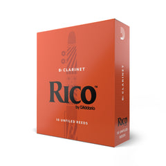 Rico by D'Addario Bb Clarinet Reeds, Strength 2.5, 10-pack