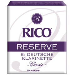 Rico Reserve Classic German Bb Clarinet Reeds, Strength 2.0, 10-pack