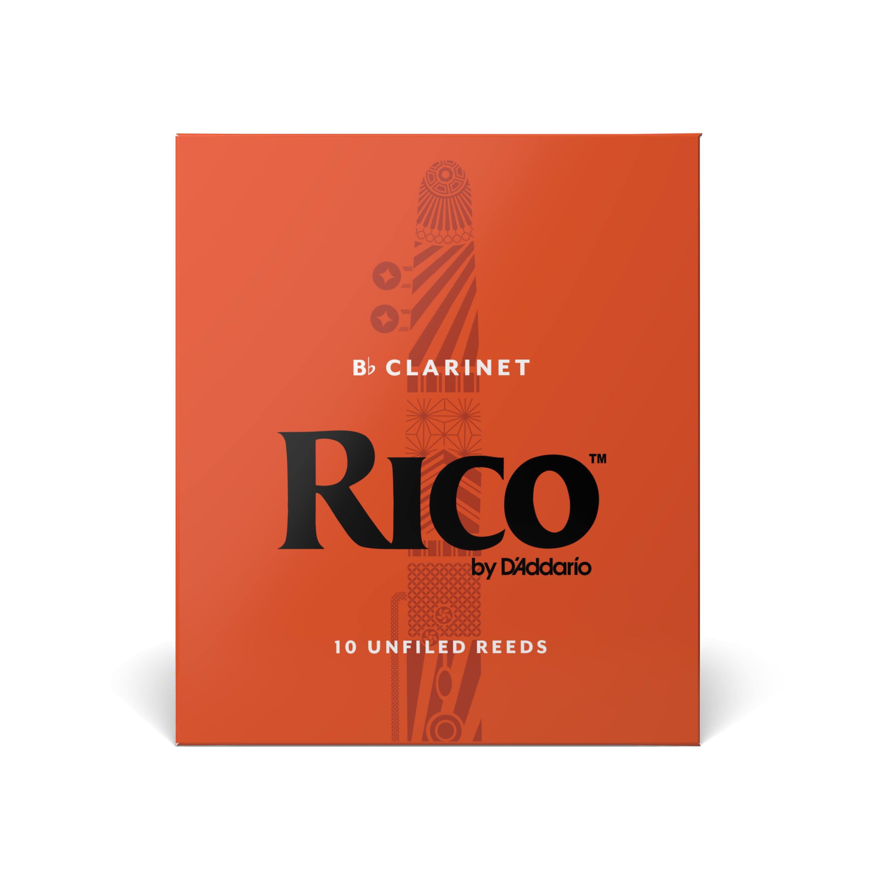 Rico by D'Addario Bb Clarinet Reeds, Strength 3, 10-pack