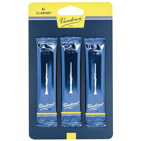 Vandoren Bb Clarinet Traditional Reeds Strength 1.5, 3 Pack