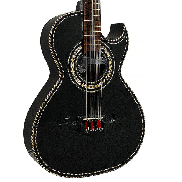 D'Luca Paracho Bajo Quinto Acoustic-Electric Black