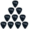 D'Luca Celluloid Standard Guitar Picks Black 1.0mm Heavy 10 Pack