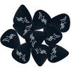 D'Luca Celluloid Standard Guitar Picks Black 1.0mm Heavy 10 Pack