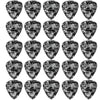 D'Luca Celluloid Standard Guitar Picks Black Pearl 0.50 mm Light 25 Pack