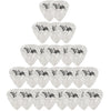 D'Luca Celluloid Standard Guitar Picks White Pearl 0.70mm Medium 25 Pack