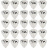 D'Luca Celluloid Standard Guitar Picks White Pearl 0.70mm Medium 25 Pack