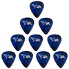 D'Luca Celluloid Standard Guitar Picks Blue Pearl 1.25mm Extra Heavy 10 Pack