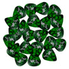 D'Luca Celluloid Standard Guitar Picks Green Pearl 1.0mm Heavy 25 Pack