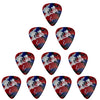 D'Luca Celluloid Standard Guitar Picks Multi-Color 0.50 mm Light 10 Pack