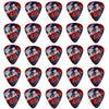 D'Luca Celluloid Standard Guitar Picks Multi-Color 0.50 mm Light 25 Pack