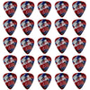 D'Luca Celluloid Standard Guitar Picks Multi-Color 1.0mm Heavy 25 Pack