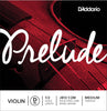 D'Addario Prelude Violin Single D String, 1/2 Scale, Medium Tension