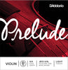 D'Addario Prelude Violin Single D String, 4/4 Scale, Light Tension