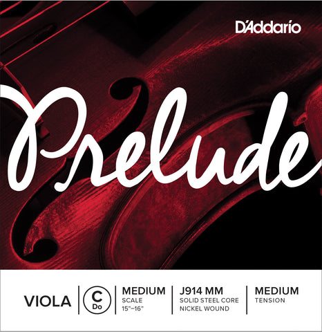 D'Addario Prelude Viola Single C String, Medium Scale, Medium Tension