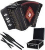 SofiaMari NSM-3412 34-Button 12 Bass Accordion EAD Black