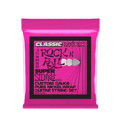 Ernie Ball Super Slinky Classic Pure Nickel Wrap Electric Guitar Strings - 9-42