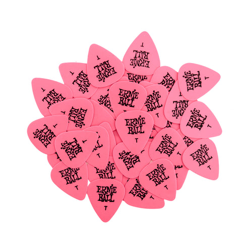 Ernie Ball Thin Pink Cellulose Picks, bag of 144