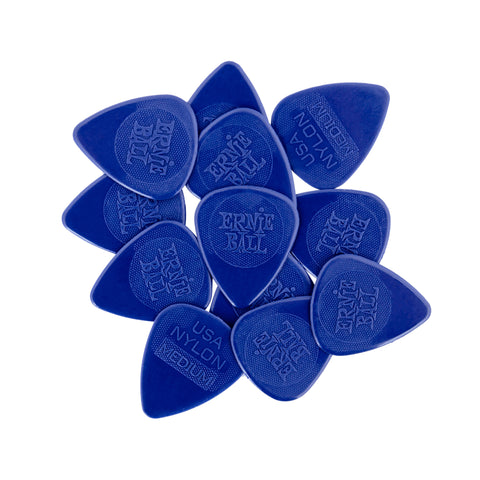 Ernie Ball Medium Injection Molded Nylon Picks 0.72mm bag of 12