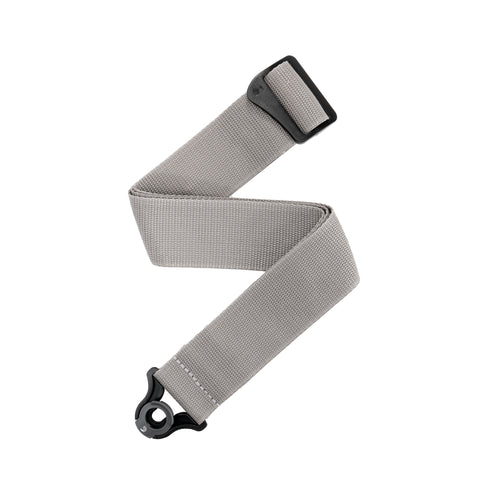 D'Addario Auto Lock Polypro Guitar Strap, Silver