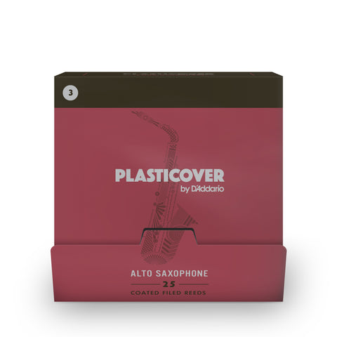 Plasticover by D'Addario Alto Saxophone Reeds Strength 3.0, 25-pack