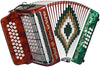 SofiaMari SM3112 Red & Green GCF 31 Button Accordion