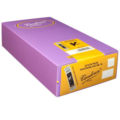 Vandoren Alto Sax V.12 Reeds Strength 2.5, Box of 50